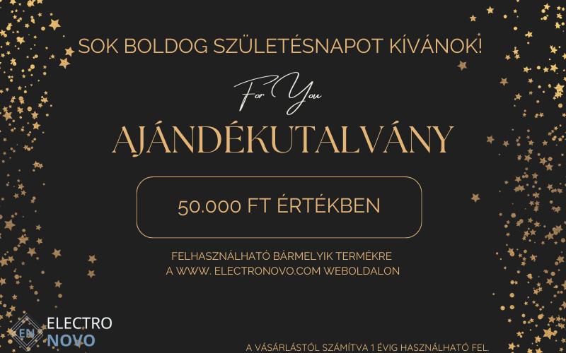 Electronovo ® Ajándékutalvány 50.000 Ft értékben