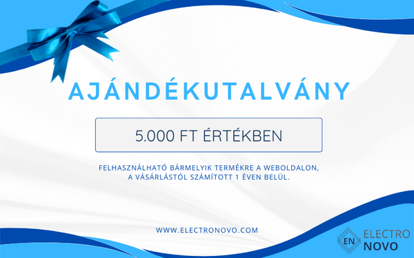 Electronovo ® Ajándékutalvány 5000 Ft értékben